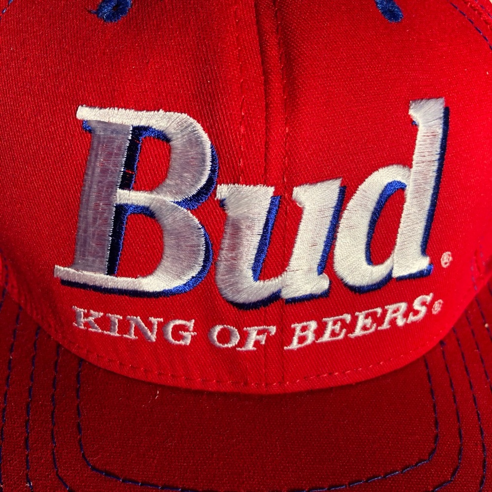 Red Budweiser SnapBack Ball Cap